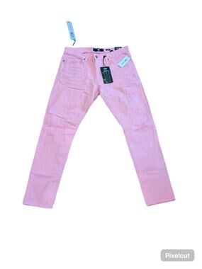 Jordan Craig Sean Jeans Mens 36x32 Pink Cotton Denim Jeans